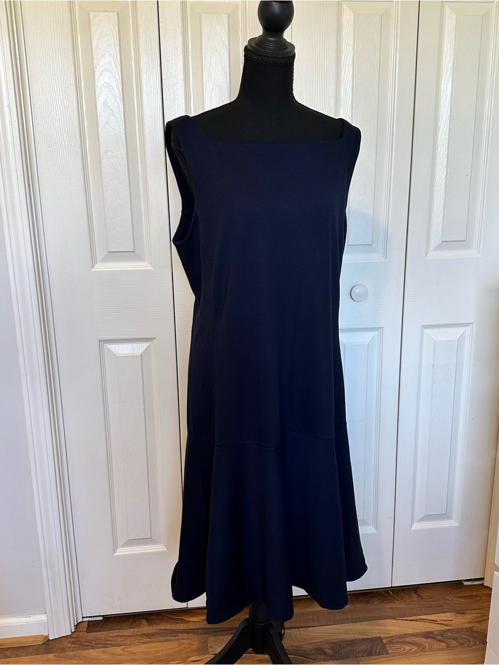 Ralph Lauren Sport Dark Navy Sleeveless Midi Dress Size XL Vintage Women’s NWT - Picture 2 of 12